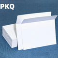White Kraft Paper Envelopes Blank Self-Adhesive 18x13cm for Wedding Invitations DIY Greeting Cards Multiple Pack Sizes Available