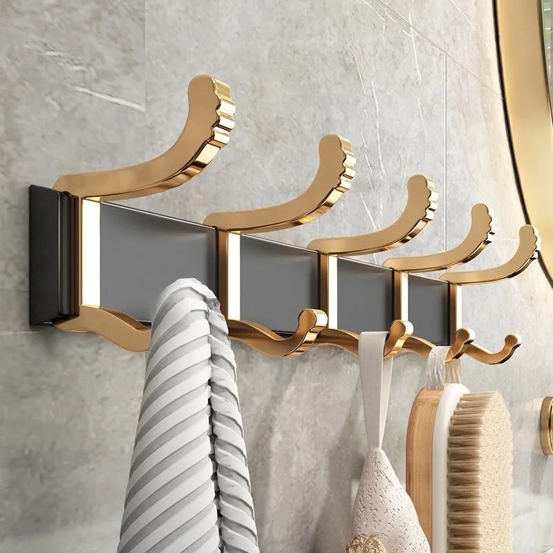 No Drill Upgrade: Adjustable Width and Thickness, Portable Bathroom Hook, Door Hooks, Clothes Hook for Kitchen and Bathroom
