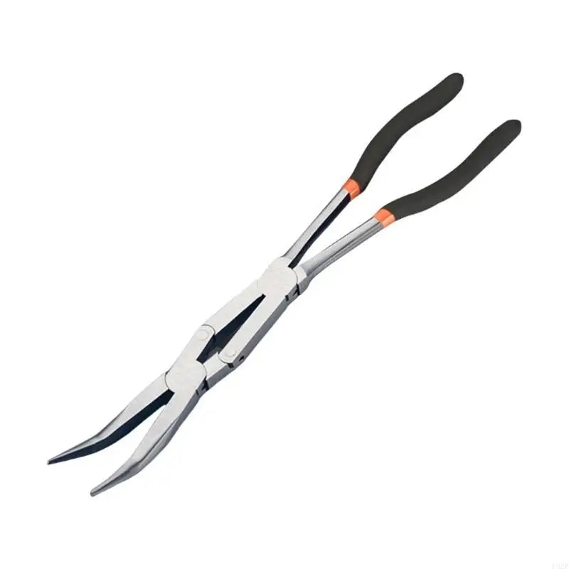 P82E Double Joint Long Handle Plier High Carbon Steel Multifunctional Double Joint Pliers for Homes Garage Outdoor Use