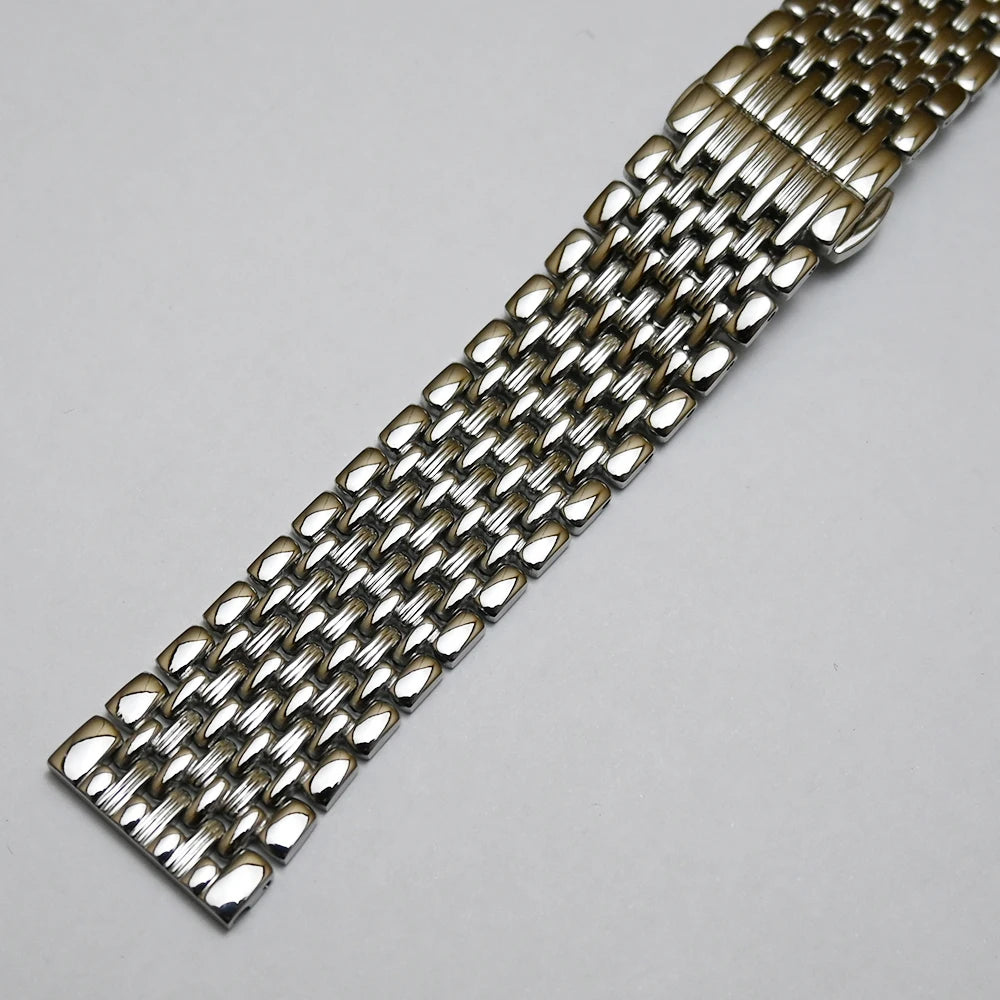 Stainless Steel Watch Band Strap 18mm 20mm 22mm Silver Gold Polished Mens Luxury Replacement Metal Watchband Bracelet for Tissot