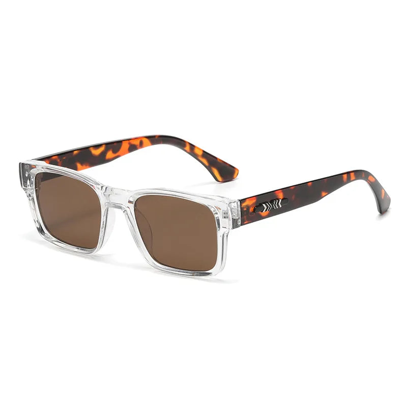 Light Luxury Square Sunglasses Minimalist Design Elegant Unisex Uv400 Protection Sun Glasses 9017