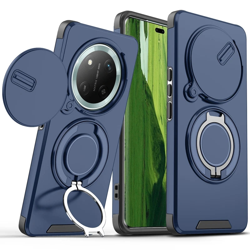 For Honor Magic7 Lite 5G Case Magnetic Holder Ring Shockproof Armor Phone Cover For Honor Magic 7 Lite Camera Protection Fundas