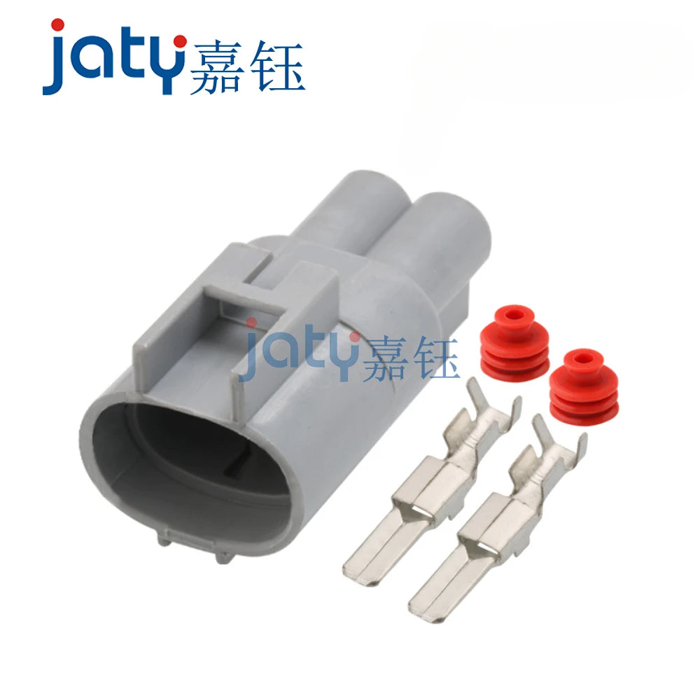 JATY 1sets DJ7021Y-4.8-11/21 RAV4 Fan Plug Male and Female Waterproof Connectors 176143-6 176146-6