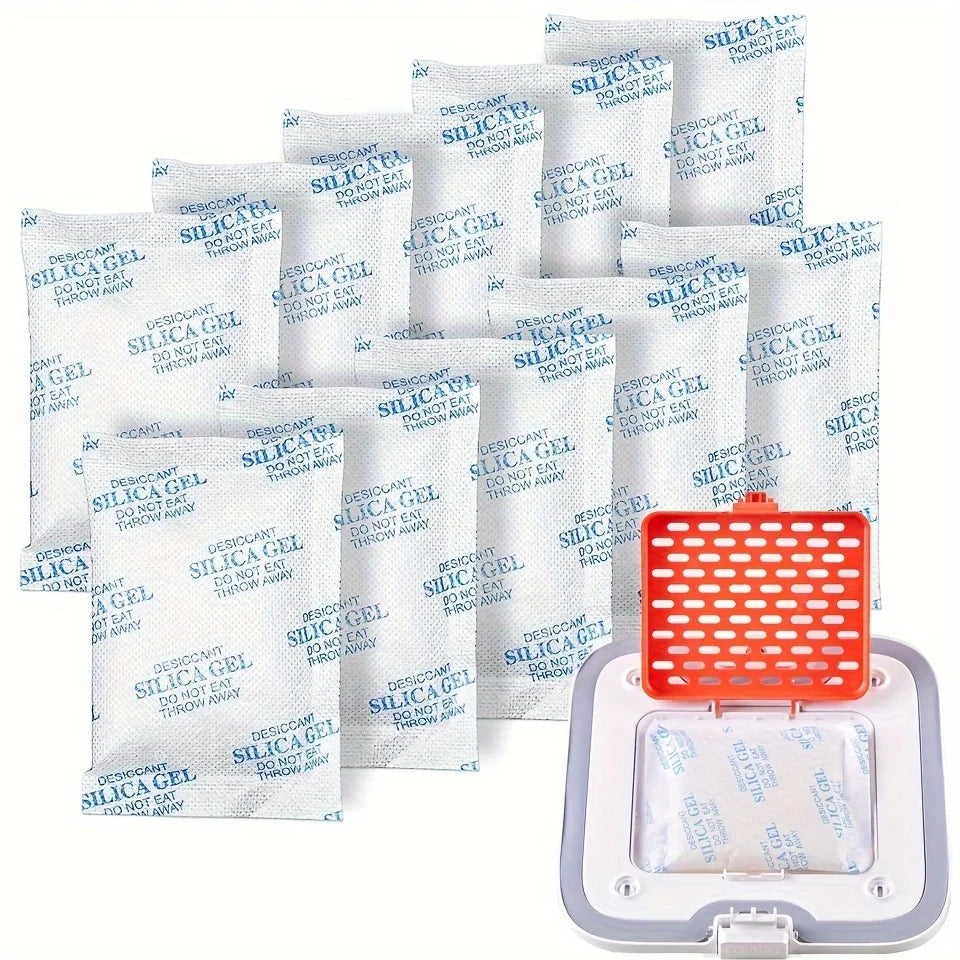 10 Packs Replaced Desiccant 20 Gram for All Smart Petkit Cat Dog Feeders, Silica Gel Desiccant for Storage, Food Safe Desiccant