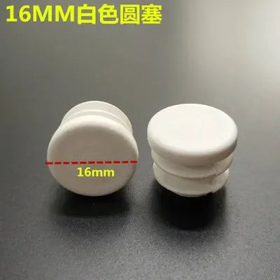 10pcs White square plastic pipe plug round cap tube end inner plug Furniture Leg Blanking hole dust cover Feet Protector  ﻿