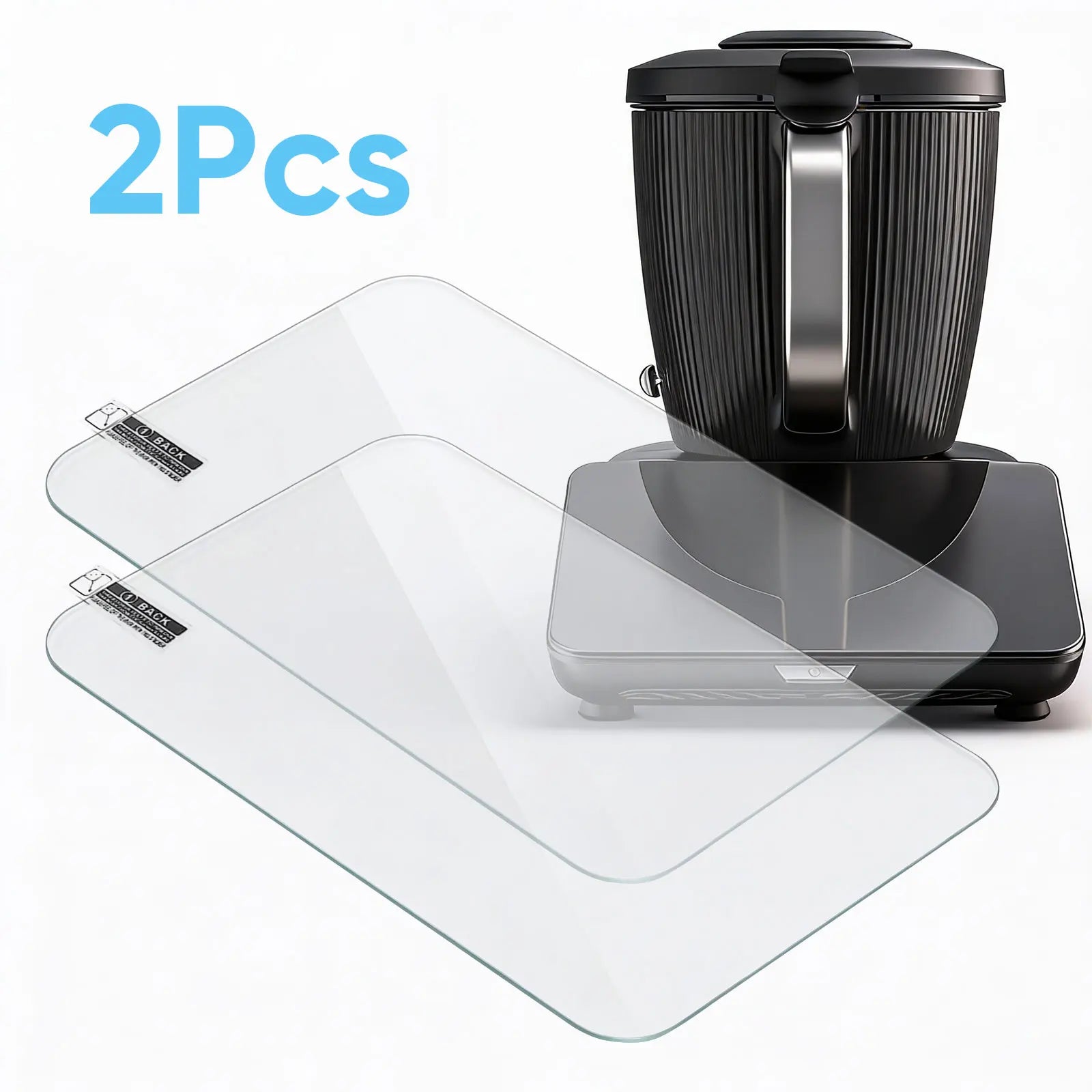 2pcs Tempered Glass Screen Protector Thermomix TM7 Anti-Scratch Anti-Fingerprint High-Alumina Glass HD Clear Mixer Accessories