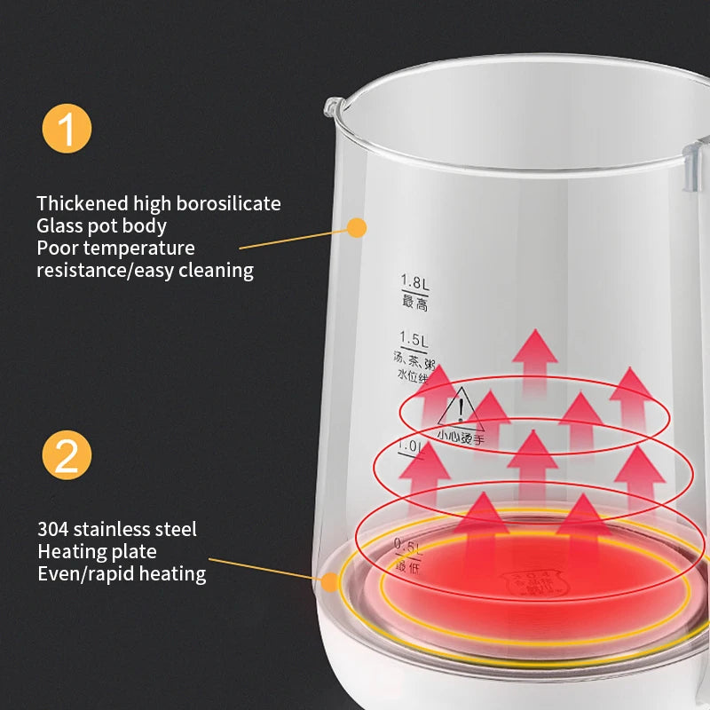 New 2026 220V CHIGO Health 1.8L pot automatic multifunctional tea maker household electric heating kettle CHIGO