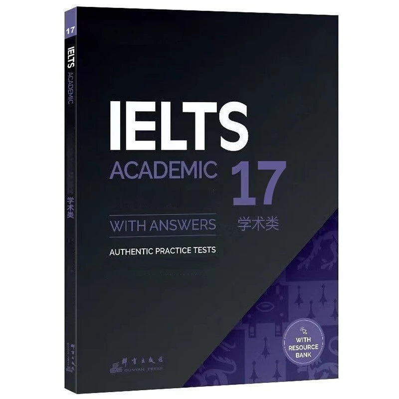 1 book English Ielts 17/18/19/20 Academic Speaking Listening Reading Writing Study Book Workbook Authentic Practice Tests