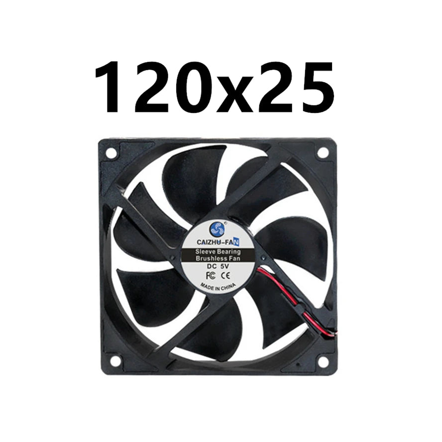 40MM 50MM 60MM 70MM 80MM 90MM 120MM Cooling Fan Brushless Motor Case Fan Quiet Fan 2PIN