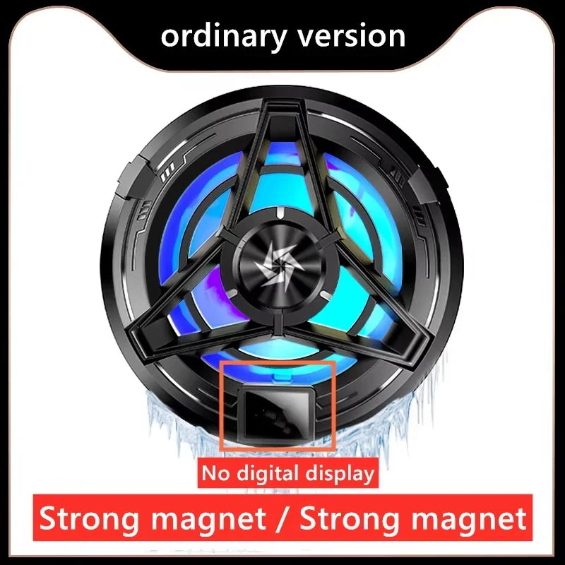 SL17 Magnetic Phones Cooler Back-Clip 2 in 1 Game Cooler Semiconductor Fast Phone Cooling Fan for IOS Android Phone