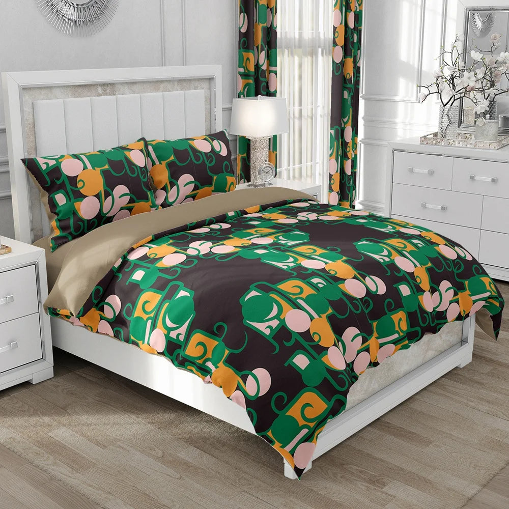 Nordic Linen Bedding set Duvet cover set King/Euro/240x220 size Bed Set Blanket/Quilt Covers for home Bedclothes bird