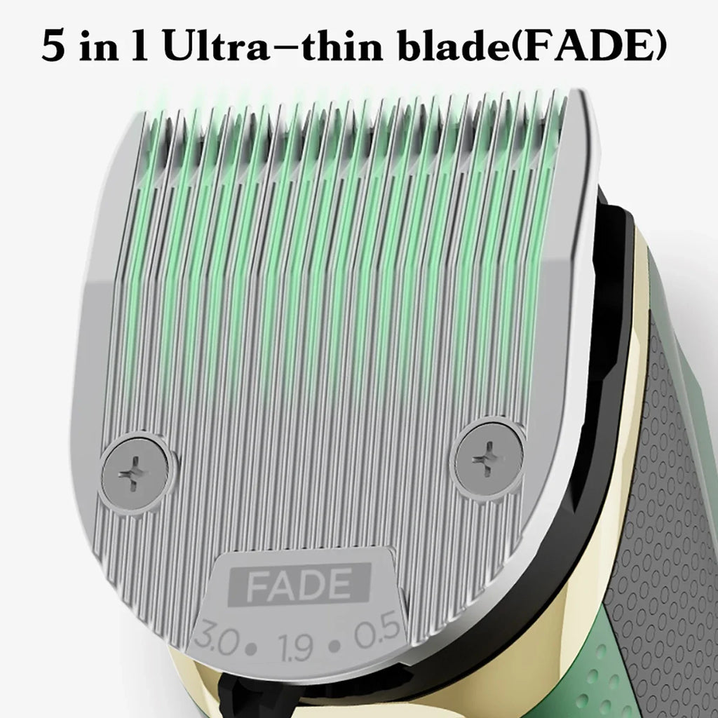 Madeshow 982F 986F Men Hair Clipper LED Display Low Noise Cordless Ceramic Blade Professional Hair Cutting Machine Hair Trimmer