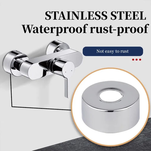 2PCS 1/2"3/4"Faucet Decorative Cover Stainless Steel Water Pipe Connector Heighten Valve Panel Shower Kitchen Faucet Accessories