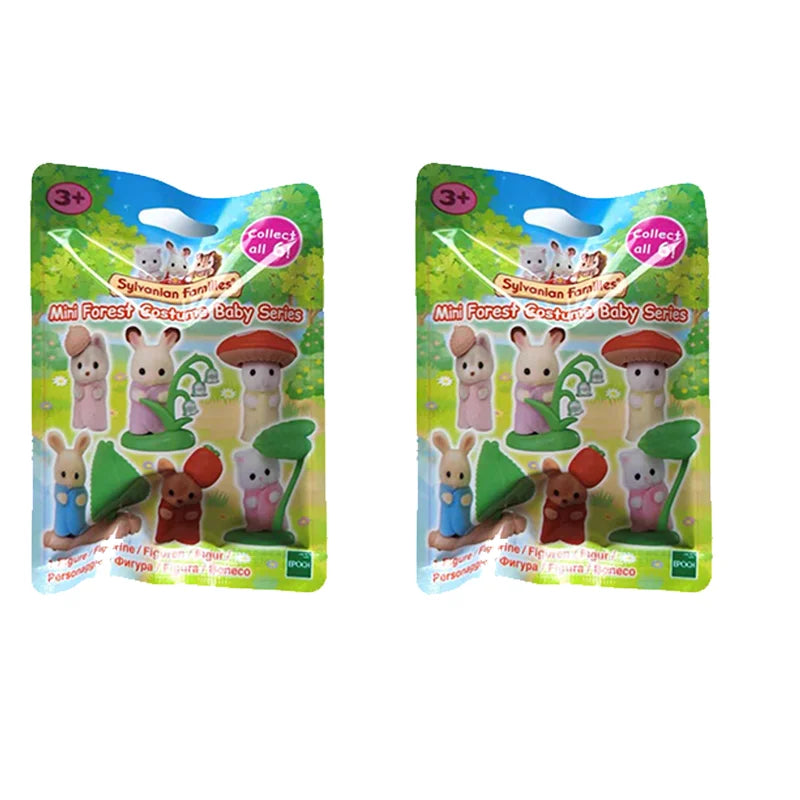in stock Sylvanian Families Toys Girl Toy Kitchens Mini Baby Party Blind Bags Dolls for Girls Miniature Food Children's Kitchen