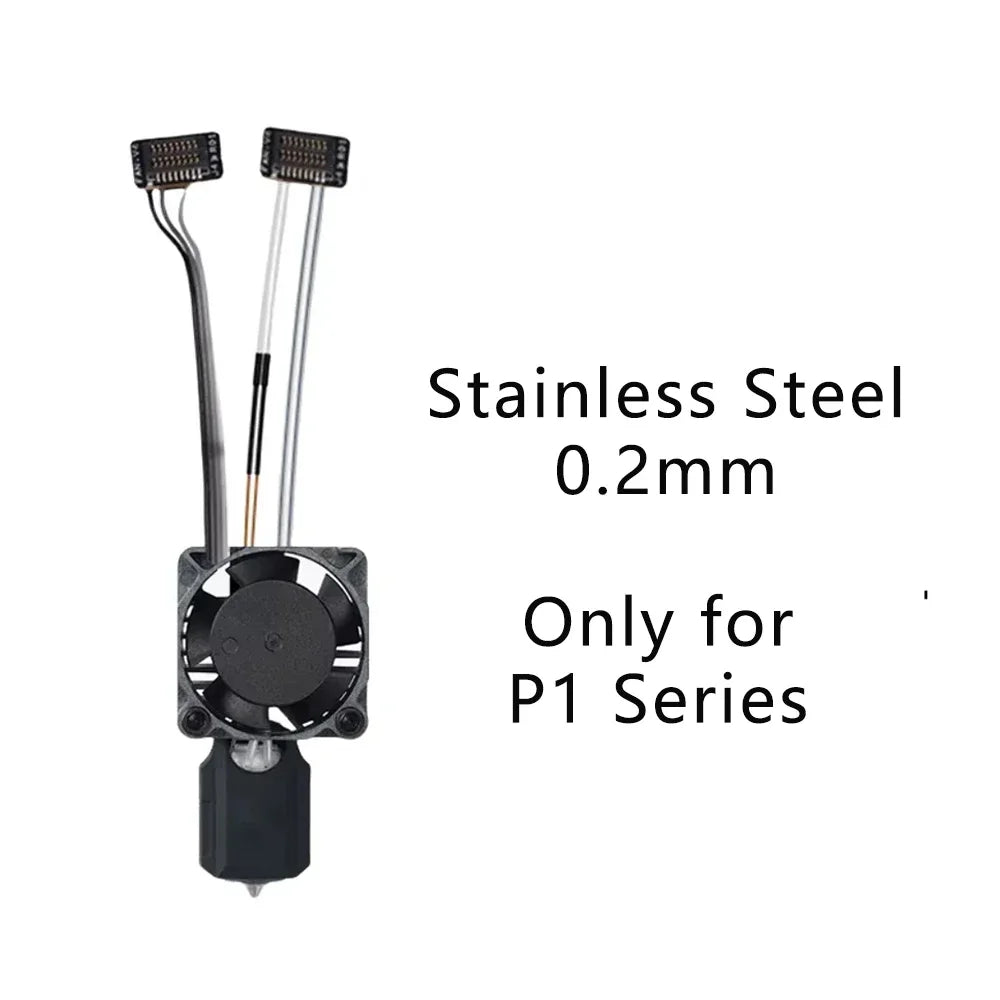 Original Complete Hotend Assembly Hotend For Bambu Lab X1 X1C P1P P1S with Fan with Nozzle Complete Bamboo Lab X1 Carbon