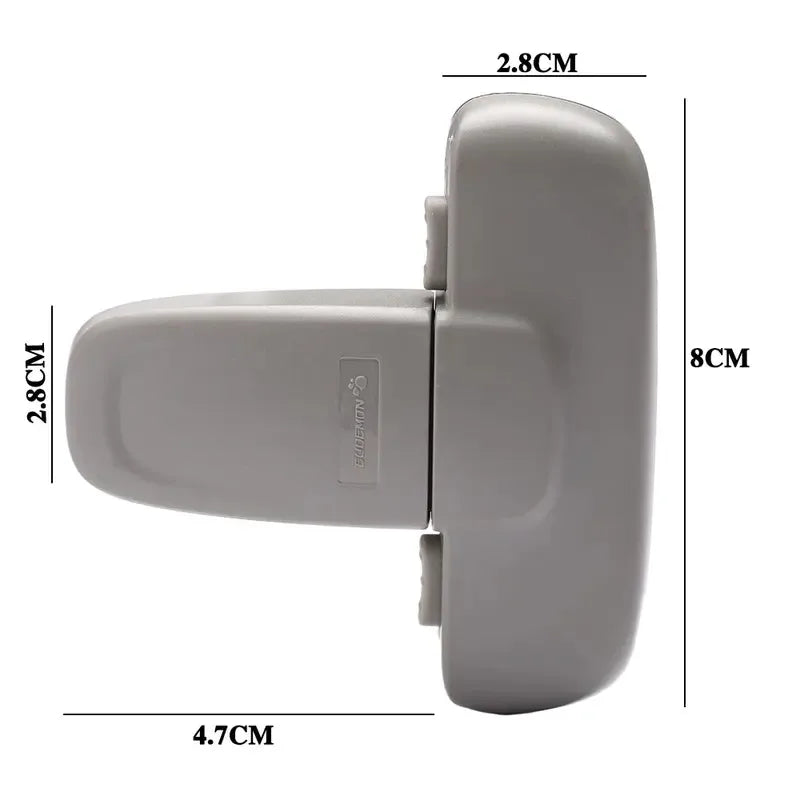 Child Safety Lock Multi-Function Refrigerator Door Lock Anti-Pinching Protection Clip Child Safety Product Gray 1 piece