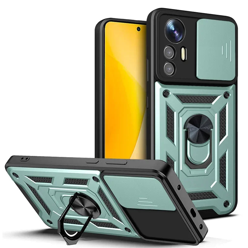Military Grade Armor Case For Mi Xiaomi 17 15 14 Ultra Pro 13T 13 Lite Max 5G Phone Magnetic Holder Ring Stand Protect Cover