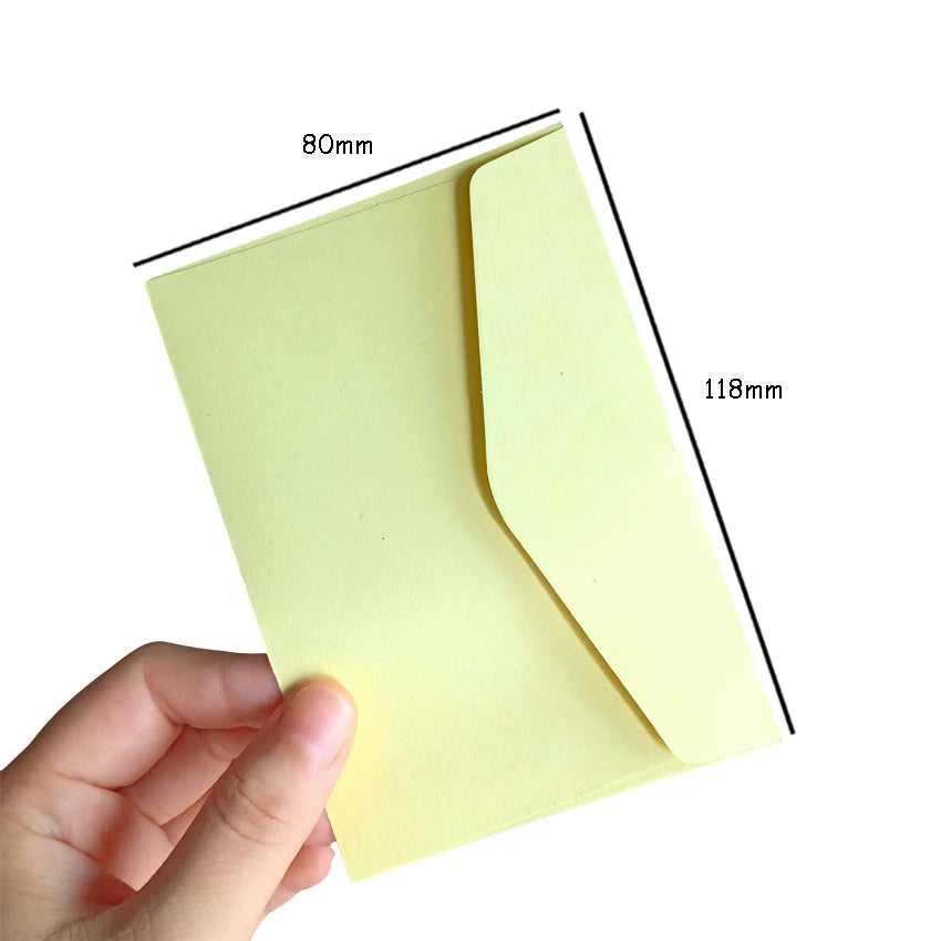 50pcs/lot  Candy color mini envelopes DIY Multifunction Craft Paper Envelope For Letter Paper Postcards School Material