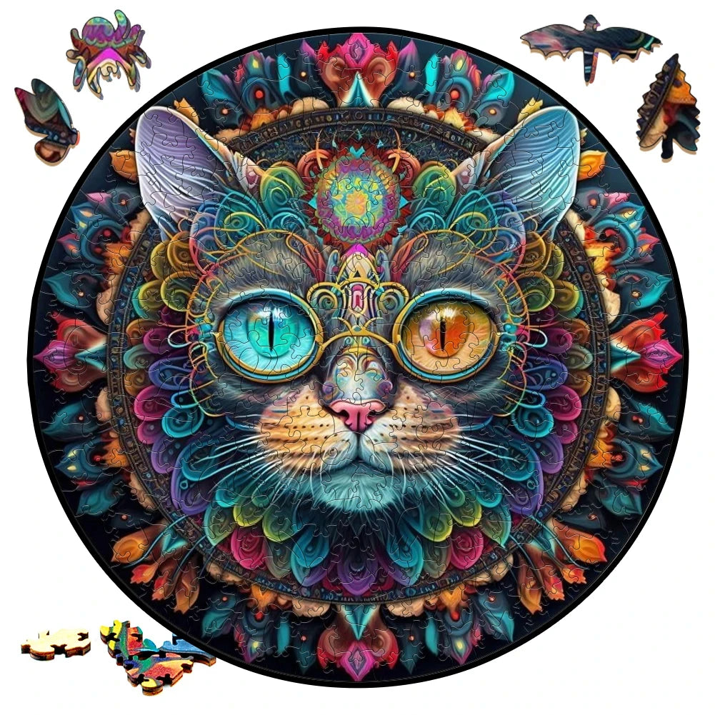 Mysterious 3D Wooden Puzzles Lion Unique Animals Shape DIY Educational Toys Gifts Wooden Jigsaw Puzzle Games For Kids Adults