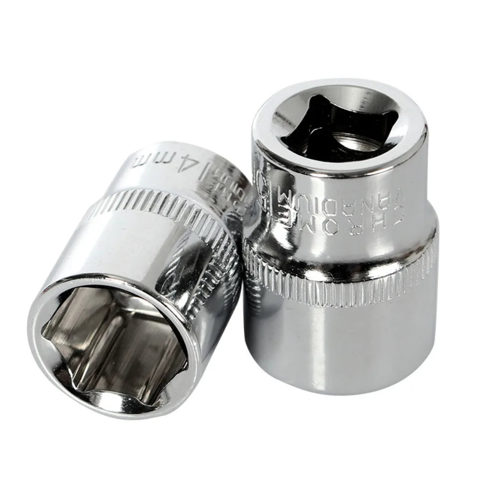3/8 inch Short Long Socket Set CRV 6-24mm Deep Socket Adapter for Torque Ratchet Socket Wrench Spanner Repair Hand Tool