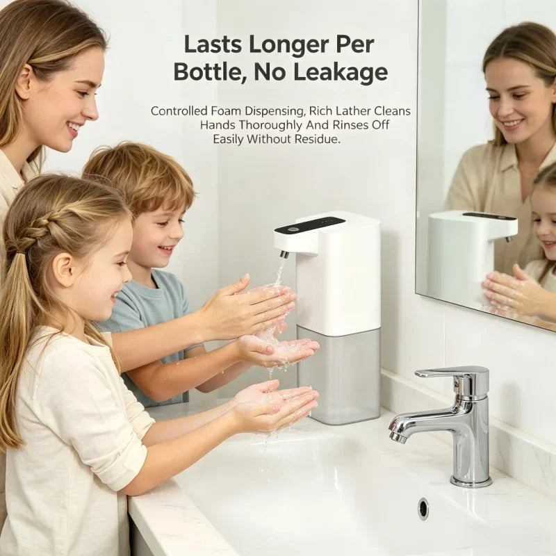 Automatic Electric Foam Soap Dispenser Touchless Sensor Hand Sanitizer Dispenser Infrared Induction for Home Bathroom Kitchen