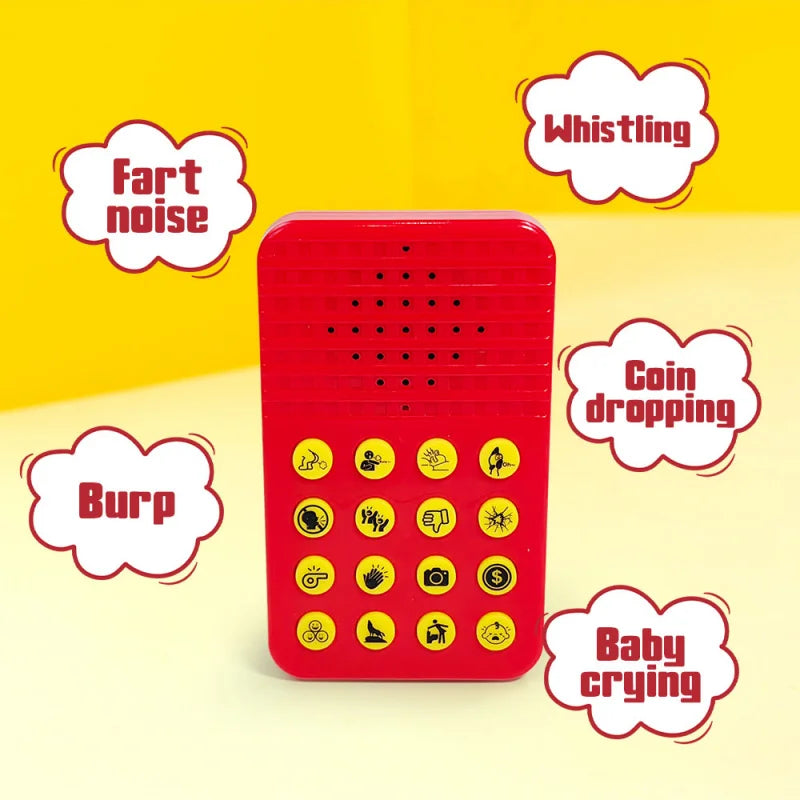Novelty Toys Personality Button Voice Sound Box Prank Sound Generator Music Squeeze Box Toy Atmosphere Sound Generator Plaything