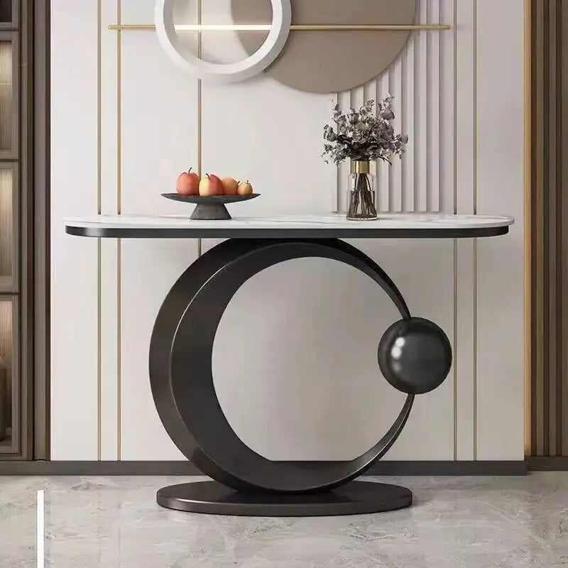 Luxury Modern Console Nordic Table Midcentry Center Lobby Console Table Hallway Entrance Wohnzimmer Tisch Living Room Furniture