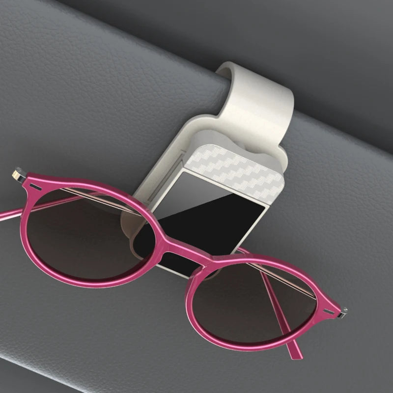 Car Sun Visor Sunglasses Clip Holder Stable Eyeglasses Hanger Card Ticket Organizer Interior Storage Clip Car Accessories