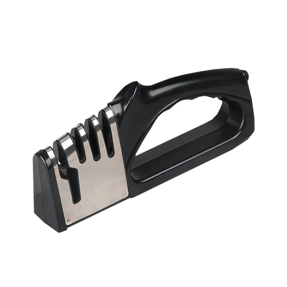 4 in 1 Kitchen Knife Sharpener, Portable Non slip Base Multi function Knife Sharpening Set, Kitchen Gadget Accessories