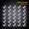 30pcs Plastic Clear Sucker with Holes Strong Suction Cups for Glass Window Wall Hook Hanger Home Decor Kitchen Bathroom 25-40mm