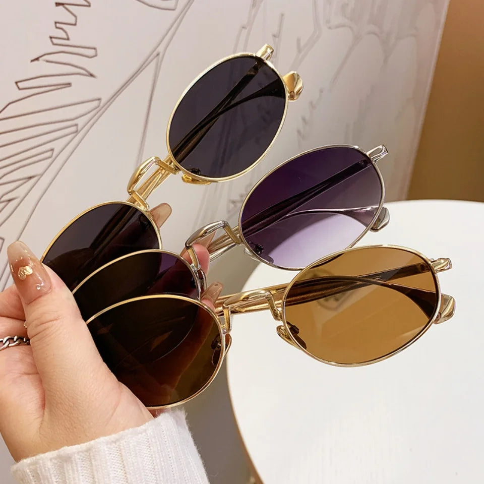 Fashion New Women's Sunglasses UV400 Luxury Design Outdoor Vacation Leisure Driving High Quality Retro Round Women Sun Glasses