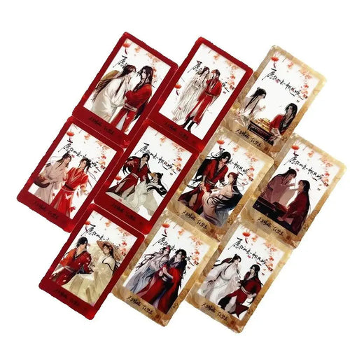 10 Pcs/Set Heaven Officials Blessing PVC Clear Cards TGCF Xie Lian & Hua Cheng 3 Inches Photo Cards Perfect Gift