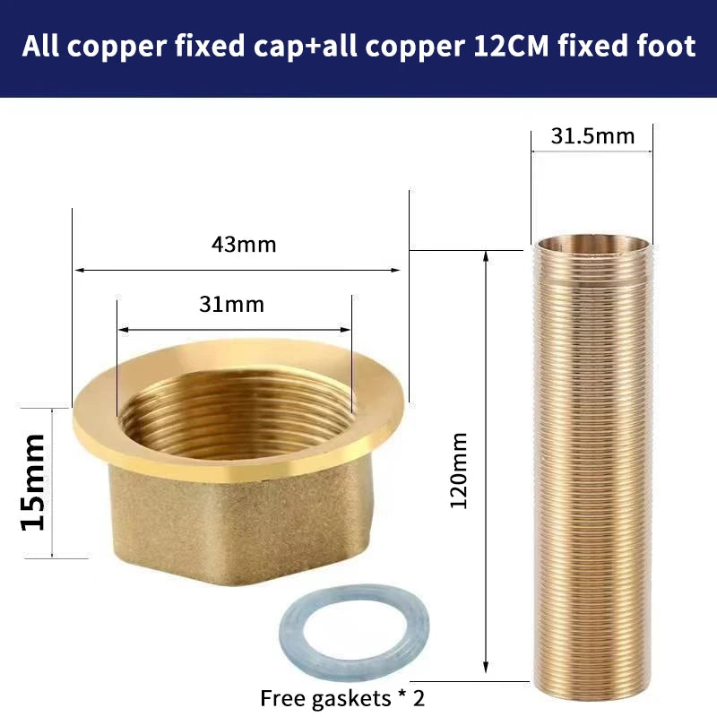 NEW Faucet Fixed Foot Screw Cold Hot Water Stainless Steel/Copper Pipe Nuts Tap Repair Nut Extension Herramientas Tools