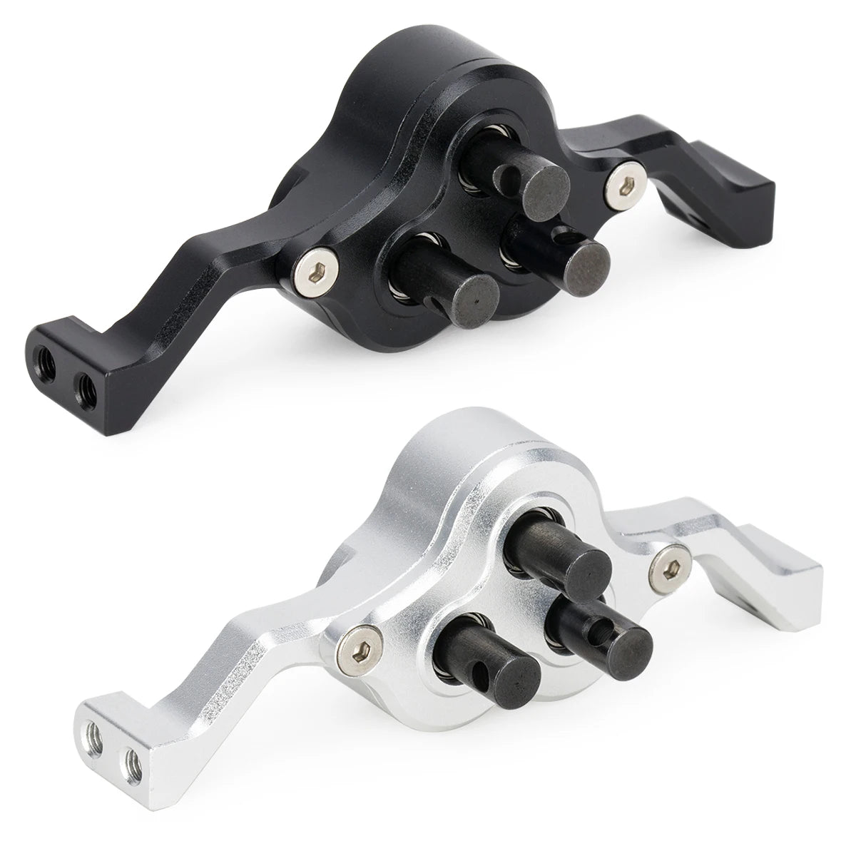 Aluminum Transfer Case Gearbox 70mm Width Underdrive 30% for 1/10 RC Crawler Cheater Rigs LCG Chassis Build DIY Upgrade Parts