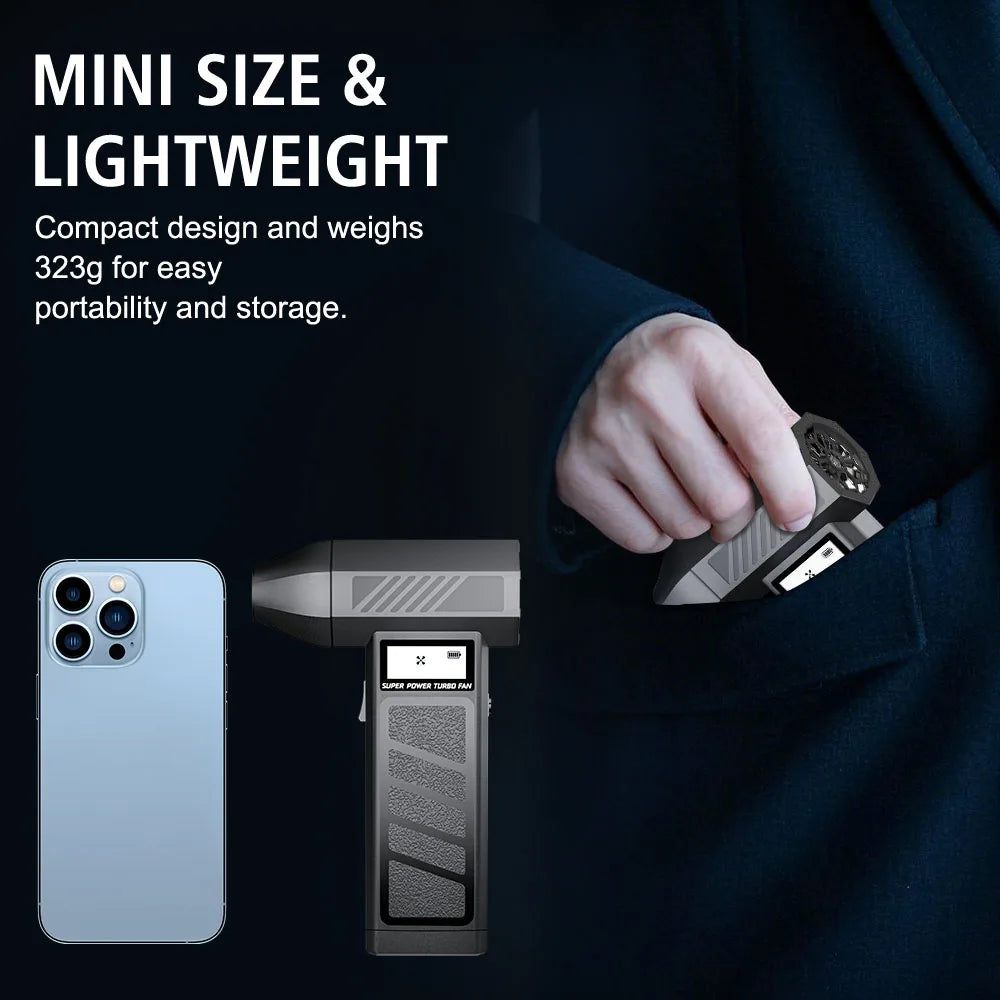 Hand Air Blower For Household Clean Tool Electric Air Duster 130000 RPM Strong Blowing Snow Dust Portable Turbo Jet Fan Air Pump