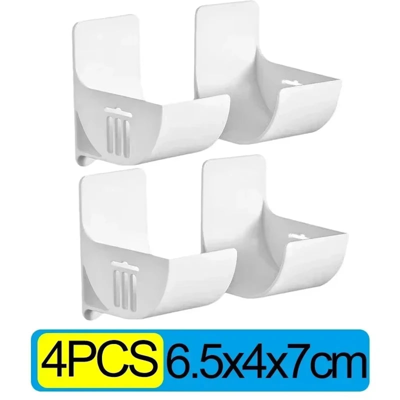 Wall Mounted Trash Bag Holder Plastic Waste Bag Dispenser Rack Self-adhesive Storage Shelf Holder For Kitchen Bathroom Organizer