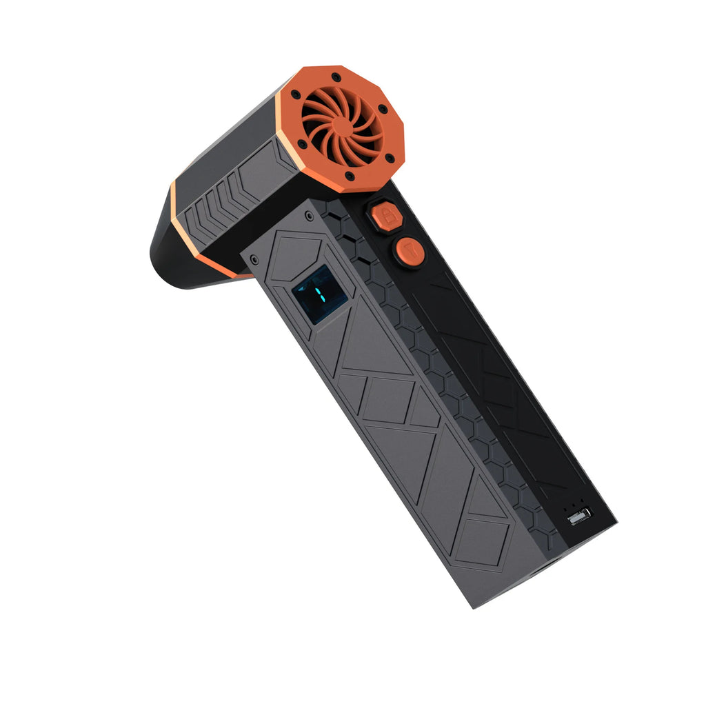 High-Speed Handheld Fan 130000 RPM with Display Large Capacity Strong Wind Power Brushless Motor for Cooling And Ventilation