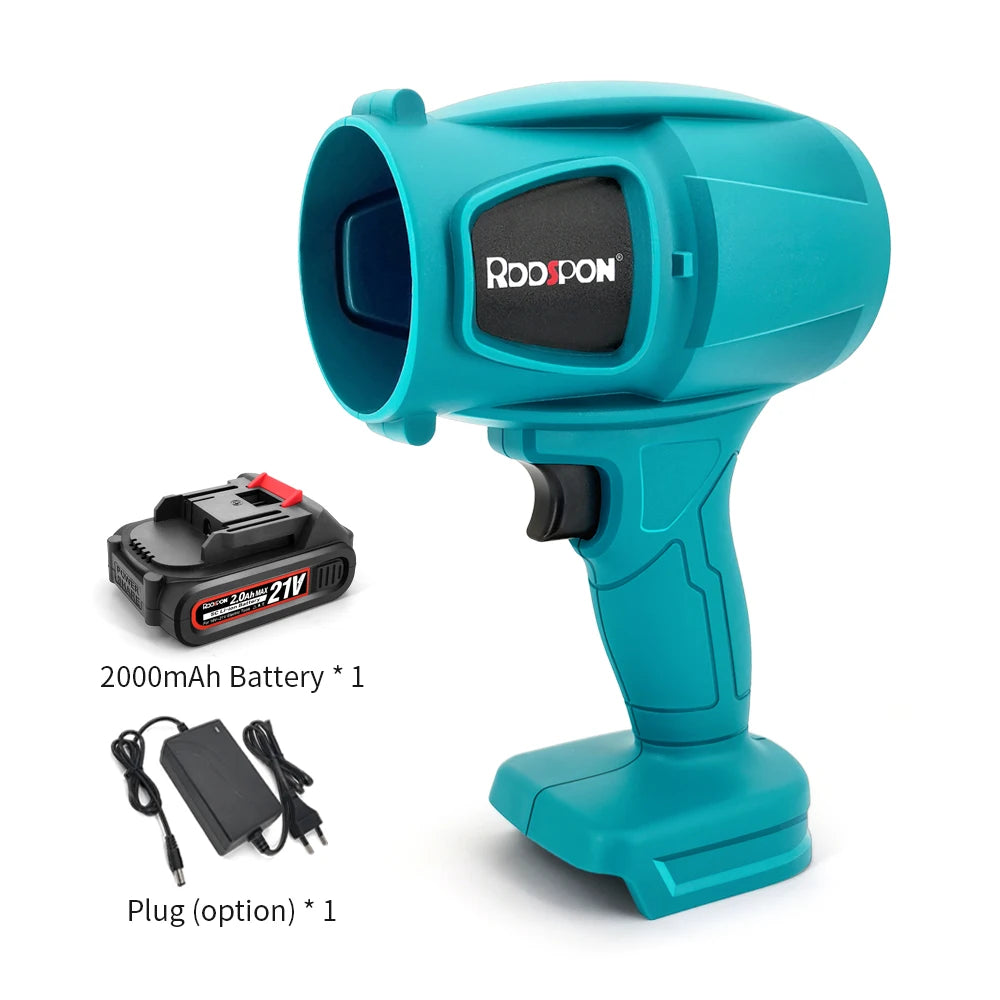 Electric Turbo Fan Blowers Dust Removal Cordless Electric Air Blower Violent Handheld Power Tools for 21V Makita Lithium Battery