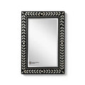 Luxury Square MDF Eco-Friendly 5.0mm Thick Wall Mirror Handmade Art Deco Decorative Black Geometric Frame Wedding Addy Mehar