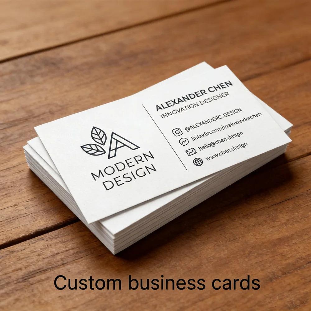 200pcs, Custom Business Cards/Cards, Desktop Business Cards, Thank You Cards, Matte Film Surface