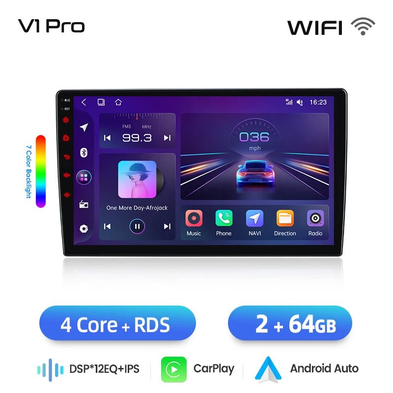 Junsun Wireless CarPlay Android Auto Car Radio For Mercedes-Benz A-Class (W169) / B-Class (W245) / Sprinter (W906) / Vito (W639) Built-in Cooling Fan Android GPS Navigation Multimedia Player WiFi DSP RDS BT SWC IPS Touch Scre