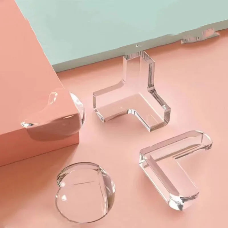 10PCS Transparent Anti Collision Angle PVC Pad Child Safety Corner Guard Baby Collision Proof Protector Table Corner
