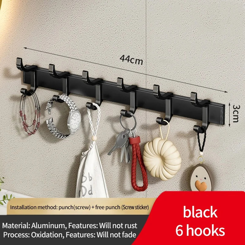 No Drill Upgrade: Adjustable Width and Thickness, Portable Bathroom Hook, Door Hooks, Clothes Hook for Kitchen and Bathroom