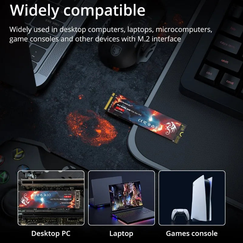 SomnAmbulist Brand SSD 2.5" SATA3 Durable Solid Body Exquisite Appearance Dependable Drive For Desktop Hardware