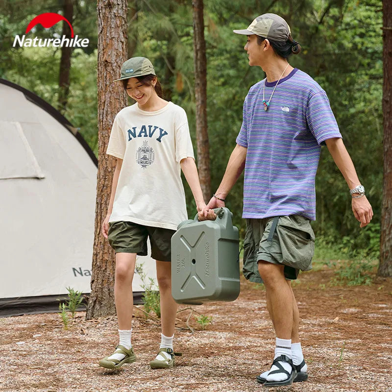 Naturehike Camping Water Bucket 12L/20L Portable Storage Tank Container PE Food Grade Picnic Water Pot With Faucet Outdoor Large