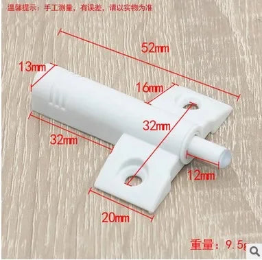 10PCS  Gray White Kitchen Cabinet Door Stop Drawer Soft Quiet Close Closer Damper Buffers For Furniture Hardware