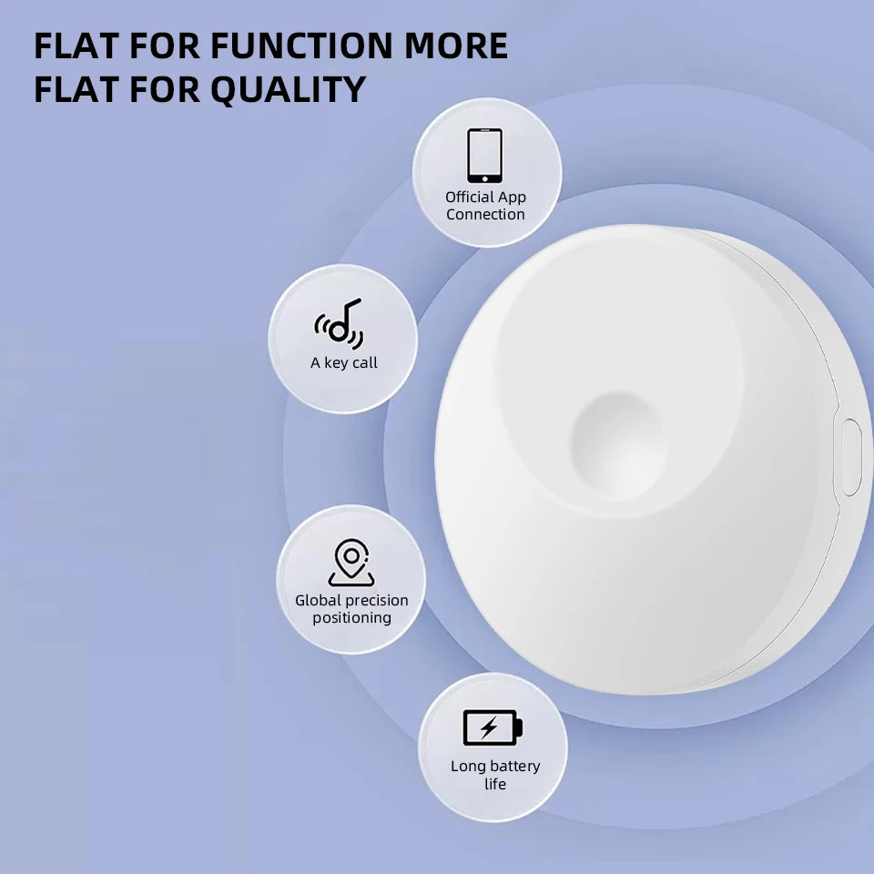 GPS Tag Tracker Find My Mini Bluetooth GPS Long Standby Time Global Accurate Positioning Anti-lost Device Two Colors Available ﻿