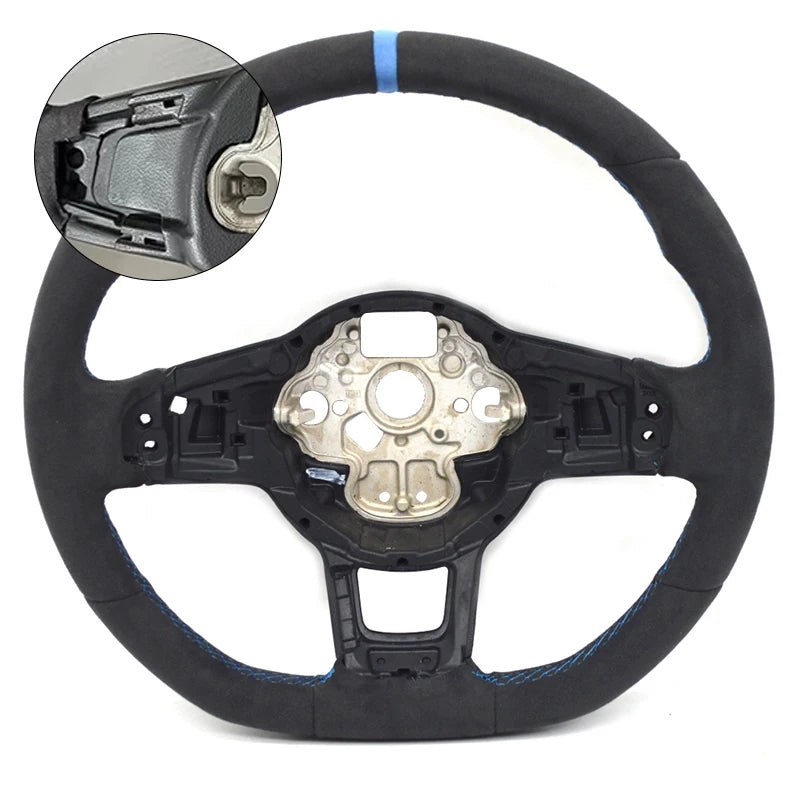 FOR Alcantara Steering Wheel Suitable for VW Golf 7 MK7 R GTI GTE GTD Passat B8 Tiguan MK2 Jetta with Shift Paddles, Car Access