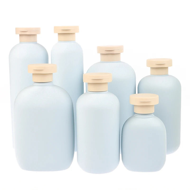 100ML-500ML Foaming Soap Dispensers Refillable Bottles Flip Lotion Bottles Avocado Green Plastic Shampoo Shower Gel