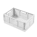 New Arrival Foldable plastic storage basket, desktop stackable storage basket, snack storage box, living room storage box